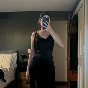 Chic Black Midi Dress- Little Black Dress